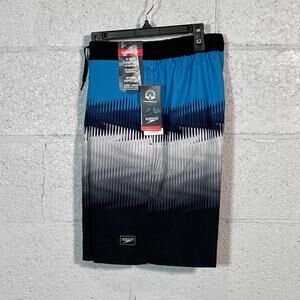 Speedo Men's Printed Bondi Basin 9" Boardshorts - Black Medium